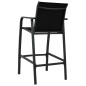 vidaXL Sillas altas de jardín 2 unidades textilene negro vidaXL Sillas altas de jardín 2 unidades textilene negro