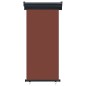 vidaXL Toldo lateral de balcón marrón 85x250 cm vidaXL Toldo lateral de balcón marrón 85x250 cm