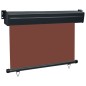 vidaXL Toldo lateral de balcón marrón 85x250 cm vidaXL Toldo lateral de balcón marrón 85x250 cm