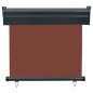 vidaXL Toldo lateral de balcón marrón 85x250 cm vidaXL Toldo lateral de balcón marrón 85x250 cm