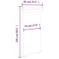 vidaXL Toldo lateral de balcón marrón 85x250 cm vidaXL Toldo lateral de balcón marrón 85x250 cm