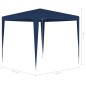 vidaXL Carpa de celebraciones azul 2,5x2,5 m vidaXL Carpa de celebraciones azul 2,5x2,5 m