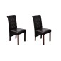 vidaXL Sillas de comedor 2 unidades cuero sintético marrón vidaXL Sillas de comedor 2 unidades cuero sintético marrón