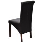 vidaXL Sillas de comedor 2 unidades cuero sintético marrón vidaXL Sillas de comedor 2 unidades cuero sintético marrón