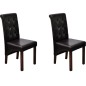 vidaXL Sillas de comedor 2 unidades cuero sintético marrón vidaXL Sillas de comedor 2 unidades cuero sintético marrón