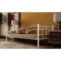 vidaXL Estructura de sofá cama de metal blanco 90x200 cm vidaXL Estructura de sofá cama de metal blanco 90x200 cm