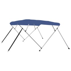 vidaXL Toldo Bimini de 4 arcos azul 243x180x137 cm