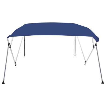 vidaXL Toldo Bimini de 4 arcos azul 243x180x137 cm