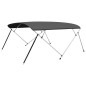 vidaXL Toldo Bimini de 4 arcos gris antracita 243x(230-244)x137 cm vidaXL Toldo Bimini de 4 arcos gris antracita 243x(230-244)x137 cm