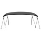 vidaXL Toldo Bimini de 4 arcos gris antracita 243x(230-244)x137 cm vidaXL Toldo Bimini de 4 arcos gris antracita 243x(230-244)x137 cm