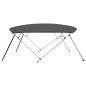 vidaXL Toldo Bimini de 4 arcos gris antracita 243x(230-244)x137 cm vidaXL Toldo Bimini de 4 arcos gris antracita 243x(230-244)x137 cm