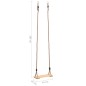 vidaXL Columpio de tabla madera de pino maciza 200 cm vidaXL Columpio de tabla madera de pino maciza 200 cm