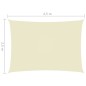 vidaXL Toldo de vela rectangular tela Oxford color crema 2,5x4,5 m vidaXL Toldo de vela rectangular tela Oxford color crema 2,5x4,5 m