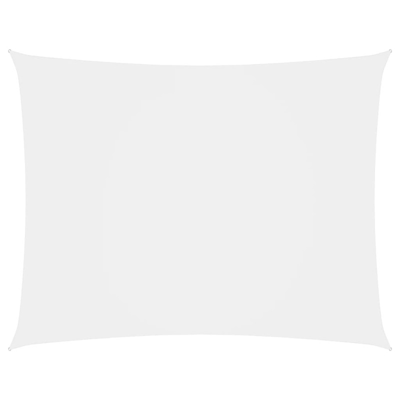 vidaXL Toldo de vela rectangular tela Oxford blanco 2,5x4 m vidaXL Toldo de vela rectangular tela Oxford blanco 2,5x4 m