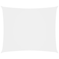 vidaXL Toldo de vela rectangular tela Oxford blanco 5x6 m