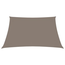 vidaXL Toldo de vela cuadrado tela Oxford gris taupe 4x4 m