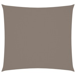vidaXL Toldo de vela cuadrado tela Oxford gris taupe 5x5 m