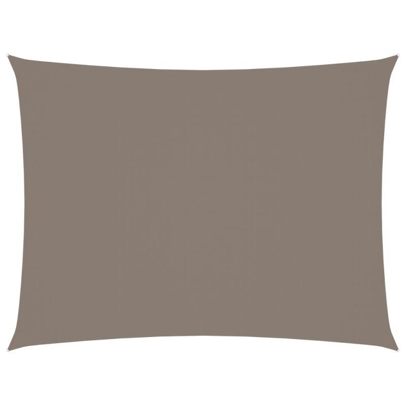 vidaXL Toldo de vela rectangular tela Oxford gris taupe 2x3,5 m vidaXL Toldo de vela rectangular tela Oxford gris taupe 2x3,5 m