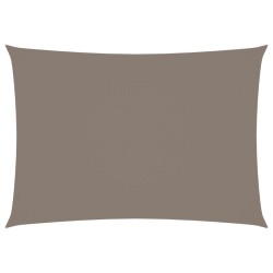 vidaXL Toldo de vela rectangular tela Oxford gris taupe 3,5x5 m