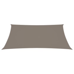 vidaXL Toldo de vela rectangular tela Oxford gris taupe 3,5x5 m
