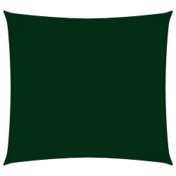 vidaXL Toldo de vela cuadrado tela Oxford verde oscuro 3,6x3,6 m