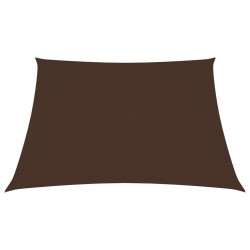 vidaXL Toldo de vela cuadrado tela Oxford marrón 4x4 m