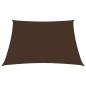 vidaXL Toldo de vela cuadrado tela Oxford marrón 4x4 m vidaXL Toldo de vela cuadrado tela Oxford marrón 4x4 m