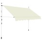 vidaXL Toldo retráctil de operación manual 250 cm crema vidaXL Toldo retráctil de operación manual 250 cm crema