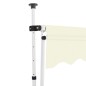 vidaXL Toldo retráctil de operación manual 250 cm crema vidaXL Toldo retráctil de operación manual 250 cm crema