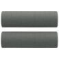 vidaXL Juego de sofás con cojines 3 piezas tela gris oscuro vidaXL Juego de sofás con cojines 3 piezas tela gris oscuro