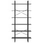 vidaXL Armario alto madera contrachapada gris 100x30x210 cm