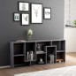 vidaXL Estantería librería madera contrachapada gris 67x24x161 cm vidaXL Estantería librería madera contrachapada gris 67x24x161 cm