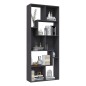 vidaXL Estantería librería madera contrachapada gris 67x24x161 cm vidaXL Estantería librería madera contrachapada gris 67x24x161 cm