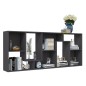vidaXL Estantería librería madera contrachapada gris 67x24x161 cm vidaXL Estantería librería madera contrachapada gris 67x24x161 cm