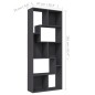 vidaXL Estantería librería madera contrachapada gris 67x24x161 cm vidaXL Estantería librería madera contrachapada gris 67x24x161 cm