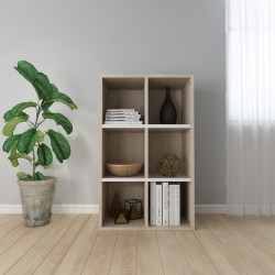 vidaXL Estantería/Aparador madera ingeniería blanco roble 66x30x98 cm