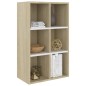 vidaXL Estantería/Aparador madera ingeniería blanco roble 66x30x98 cm vidaXL Estantería/Aparador madera ingeniería blanco roble 66x30x98 cm
