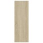 vidaXL Estantería/Aparador madera ingeniería blanco roble 66x30x98 cm vidaXL Estantería/Aparador madera ingeniería blanco roble 66x30x98 cm