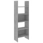 vidaXL Estantería librería 4 piezas madera de ingeniería gris hormigón vidaXL Estantería librería 4 piezas madera de ingeniería gris hormigón