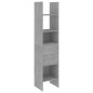 vidaXL Estantería librería 4 piezas madera de ingeniería gris hormigón vidaXL Estantería librería 4 piezas madera de ingeniería gris hormigón
