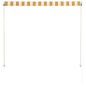vidaXL Toldo retráctil 150x150 cm amarillo y blanco