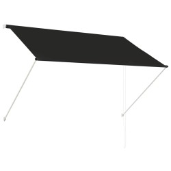 vidaXL Toldo retráctil 200x150 cm gris antracita