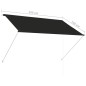 vidaXL Toldo retráctil 200x150 cm gris antracita vidaXL Toldo retráctil 200x150 cm gris antracita