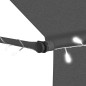 vidaXL Toldo manual retráctil con LED gris antracita 400 cm vidaXL Toldo manual retráctil con LED gris antracita 400 cm