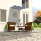vidaXL Toldo retráctil azul y blanco 100x150 cm vidaXL Toldo retráctil azul y blanco 100x150 cm