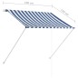 vidaXL Toldo retráctil azul y blanco 100x150 cm vidaXL Toldo retráctil azul y blanco 100x150 cm