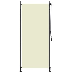 vidaXL Estor enrollable de exterior color crema 100x270 cm