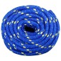 vidaXL Cuerda de barco polipropileno azul 20 mm 25 m vidaXL Cuerda de barco polipropileno azul 20 mm 25 m