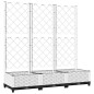 vidaXL Jardinera con enrejado PP blanco 120x40x121,5 cm vidaXL Jardinera con enrejado PP blanco 120x40x121,5 cm