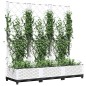 vidaXL Jardinera con enrejado PP blanco 120x40x121,5 cm vidaXL Jardinera con enrejado PP blanco 120x40x121,5 cm